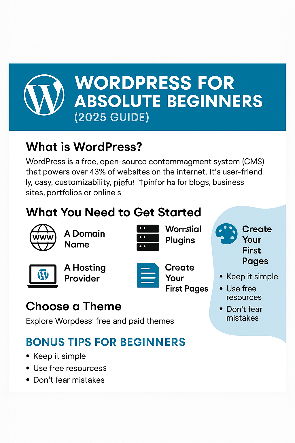 WordPress for Absolute Beginners (2025 Guide)